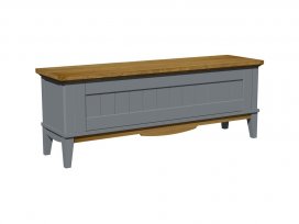 Тумба (сундук) V2 Пенни (серый 7046/антик 24)