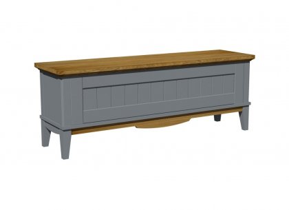 Тумба (сундук) V2 Пенни (серый 7046/антик 24)