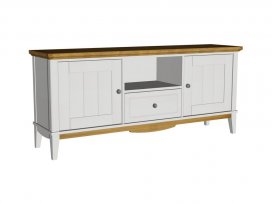 Тумба ТВ 1600 Пенни (белый воск/антик 24)