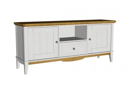 Тумба ТВ 1600 Пенни (белый воск/антик 24)