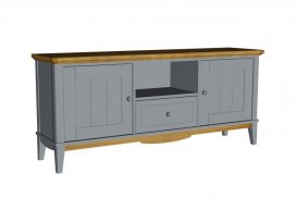 Тумба ТВ 1600 Пенни (серый 7046/антик 24)