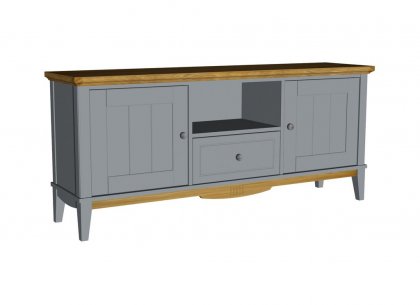 Тумба ТВ 1600 Пенни (серый 7046/антик 24)