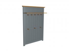 Вешалка навесная Пенни (серый 7046/антик 24)