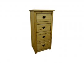 Шифоньер 4 ящика с сердцем (CHIF 4T Coeur)