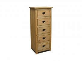 Шифоньер 5 ящиков с сердцем (CHIF 5T Coeur)