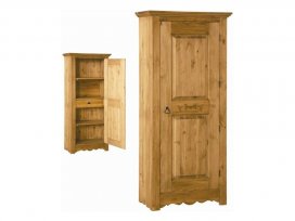 Шкаф для белья с резьбой на двери (BO 194 SC)