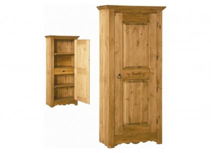 Шкаф для белья с резьбой на двери (BO 194 SC)