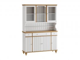 Буфет Рандеву-432 (белый лак + антик 24) 
