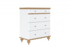 Комод Рандеву-04-838 (белый лак + антик 24) 