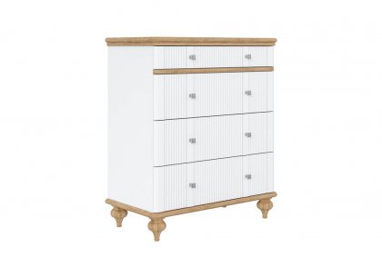 Комод Рандеву-04-838 (белый лак + антик 24) 