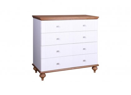 Комод Рандеву-04 (белый лак + антик 24)