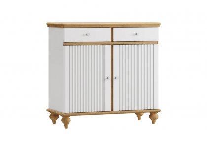 Комод Рандеву-22 (белый лак + антик 24)
