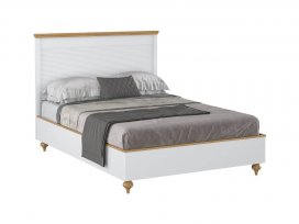 Кровать Рандеву-160 (белый лак + антик 24)
