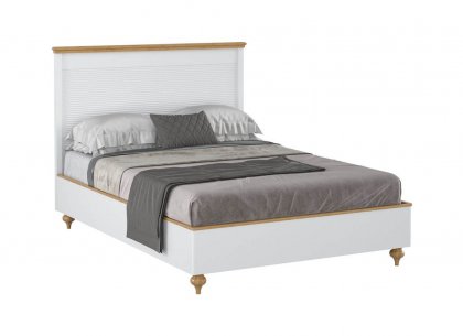 Кровать Рандеву-140 (белый лак + антик 24)