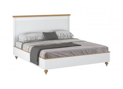 Кровать Рандеву-180 (белый лак + антик 24)