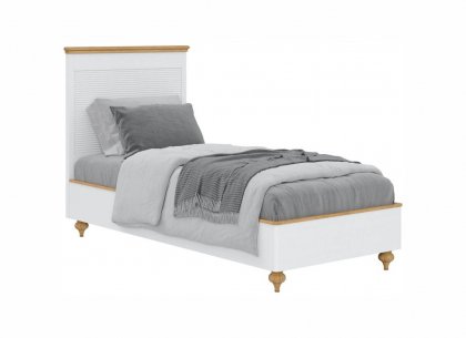 Кровать Рандеву-90 (белый лак + антик 24)