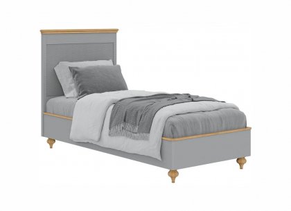 Кровать Рандеву-90 (серый 7042 + антик 24)