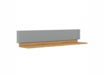 Полка навесная Рандеву-120 (серый 7042 + антик 24)