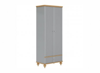 Шкаф для одежды Рандеву-21 (серый 7042 + антик 24)