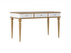 Стол письменный Рандеву-03 (белый лак + антик 24)