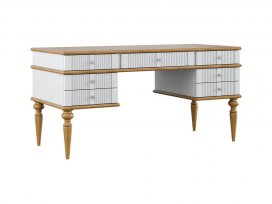 Стол письменный Рандеву-07 (белый лак + антик 24)