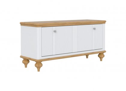 Тумба под обувь Рандеву-10 (белый лак + антик 24)