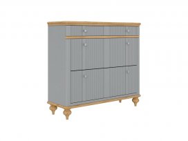 Тумба под обувь Рандеву-21 (серый 7042 + антик 24)