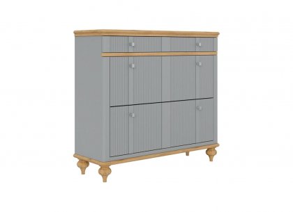 Тумба под обувь Рандеву-21 (серый 7042 + антик 24)