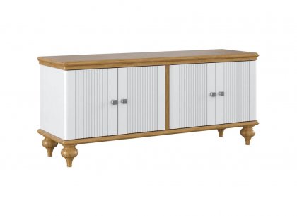 Тумба под обувь Рандеву-40 (белый лак + антик 24)