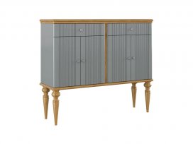 Тумба Рандеву-42 (серый 7042 + антик 24)