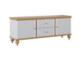 Тумба ТВ Рандеву-22 (белый лак + антик 24)