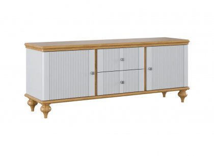 Тумба ТВ Рандеву-22 (белый лак + антик 24)