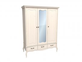 Шкаф 3х дверный с зеркалом Лебо