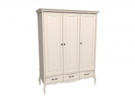 Шкаф 3-х дверный Лебо с глухими дверями