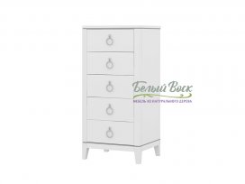 Комод Сильвия (5 ящиков) узкий