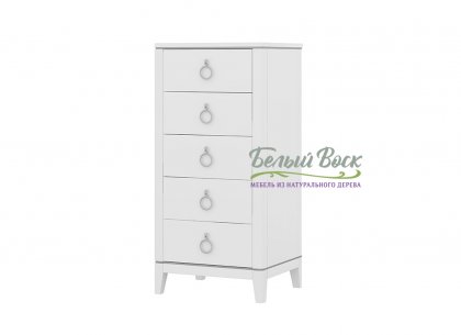 Комод Сильвия (5 ящиков) узкий