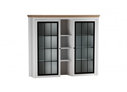 Надстройка буфета Сканди 2223СТЧ (белый воск/антик)