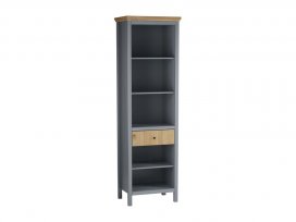 Стеллаж Сканди 01 с ящиком (серый 7046/антик)