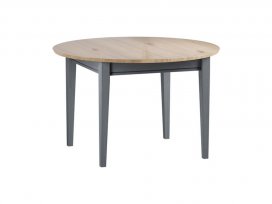 Стол обеденный раскладной Сканди/Форест D110/145 (серый 7046/антик)