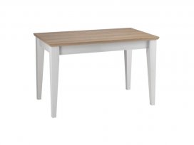 Стол обеденный Сканди 120 (белый воск/антик)