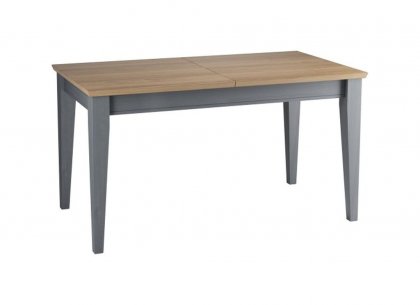 Стол обеденный Сканди 160 со вставкой (серый 7046/антик)