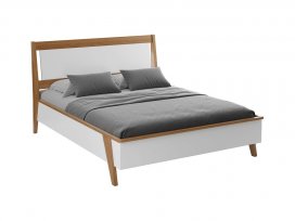 Кровать Винтаж 160х200 (белый лак/браун) 32160