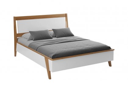 Кровать Винтаж 160х200 (белый лак/браун) 32160