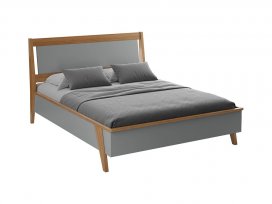 Кровать Винтаж 160х200 (серый лак/браун) 38160