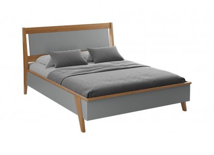 Кровать Винтаж 160х200 (серый лак/браун) 38160