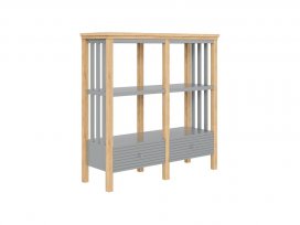 Стеллаж Вояж-02-120-Р/Я (серый 7042 + антик 24)