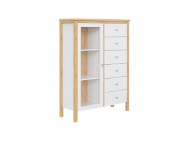 Тумба Вояж-16 (белый лак + антик 24)