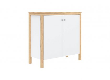 Тумба Вояж-20 (белый лак + антик 24)