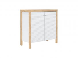 Тумба Вояж-20-Р/Д (белый лак + антик 24)