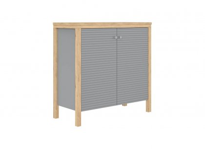 Тумба Вояж-20-Р/Д (серый 7042 + антик 24)